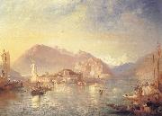 James Baker Pyne Isola Bella,Lago Maggiore oil on canvas